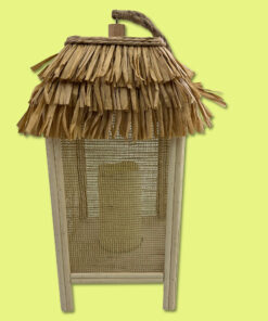 Bambus-Windlicht mit LED